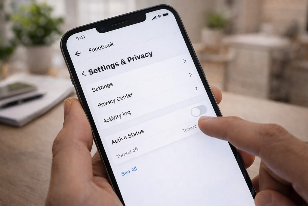 turn off active status messenger